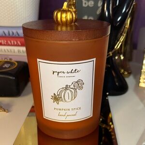 Pumpkin Spice Candle - Orange with Gold Lid